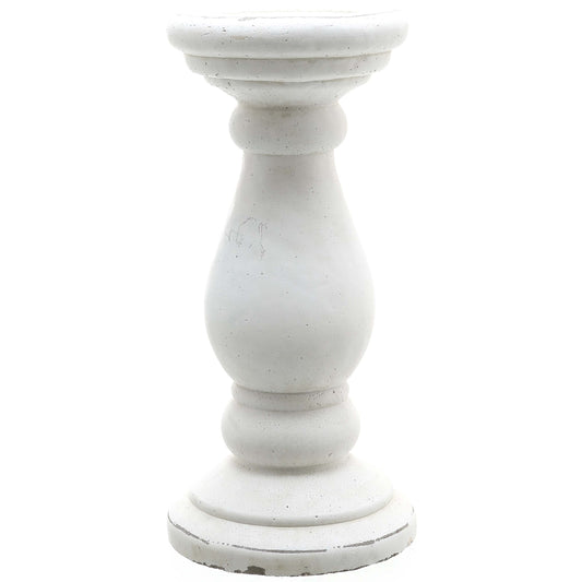 Skandi London Large Matt White Ceramic Candle Holder - Skandi London