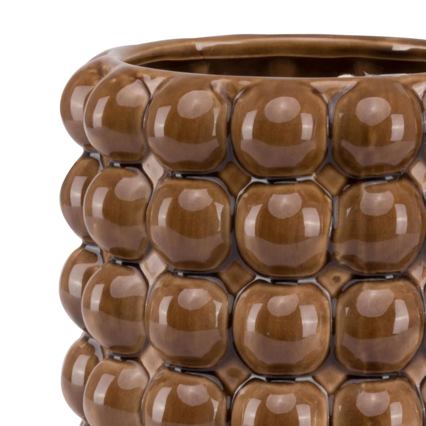 Loen Collection Large Caramel Bubble Planter - Skandi London