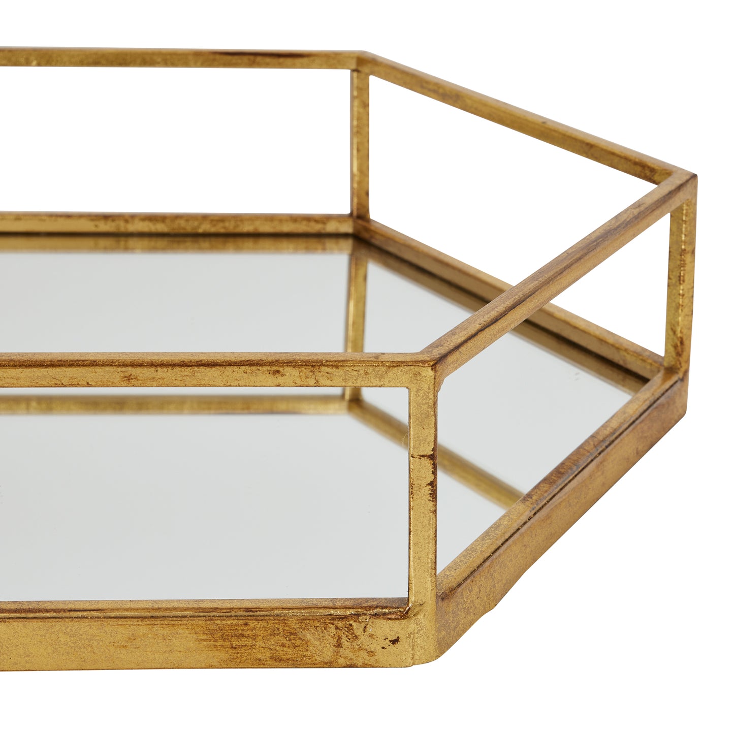 Gold Hexagon Set Of Two Trays - Skandi London