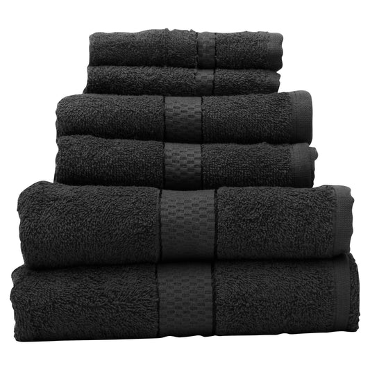 Quimby 6Pc Charcoal Towel Set - Skandi London