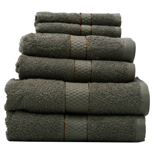 Quimby 6Pc Silver Mink Towel Set - Skandi London