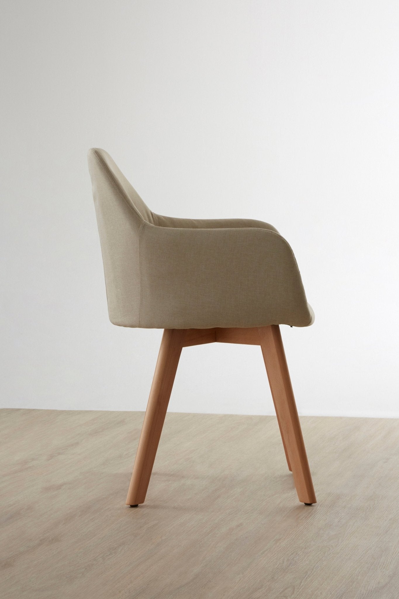 Pelle Stone Fabric Chair - Skandi London