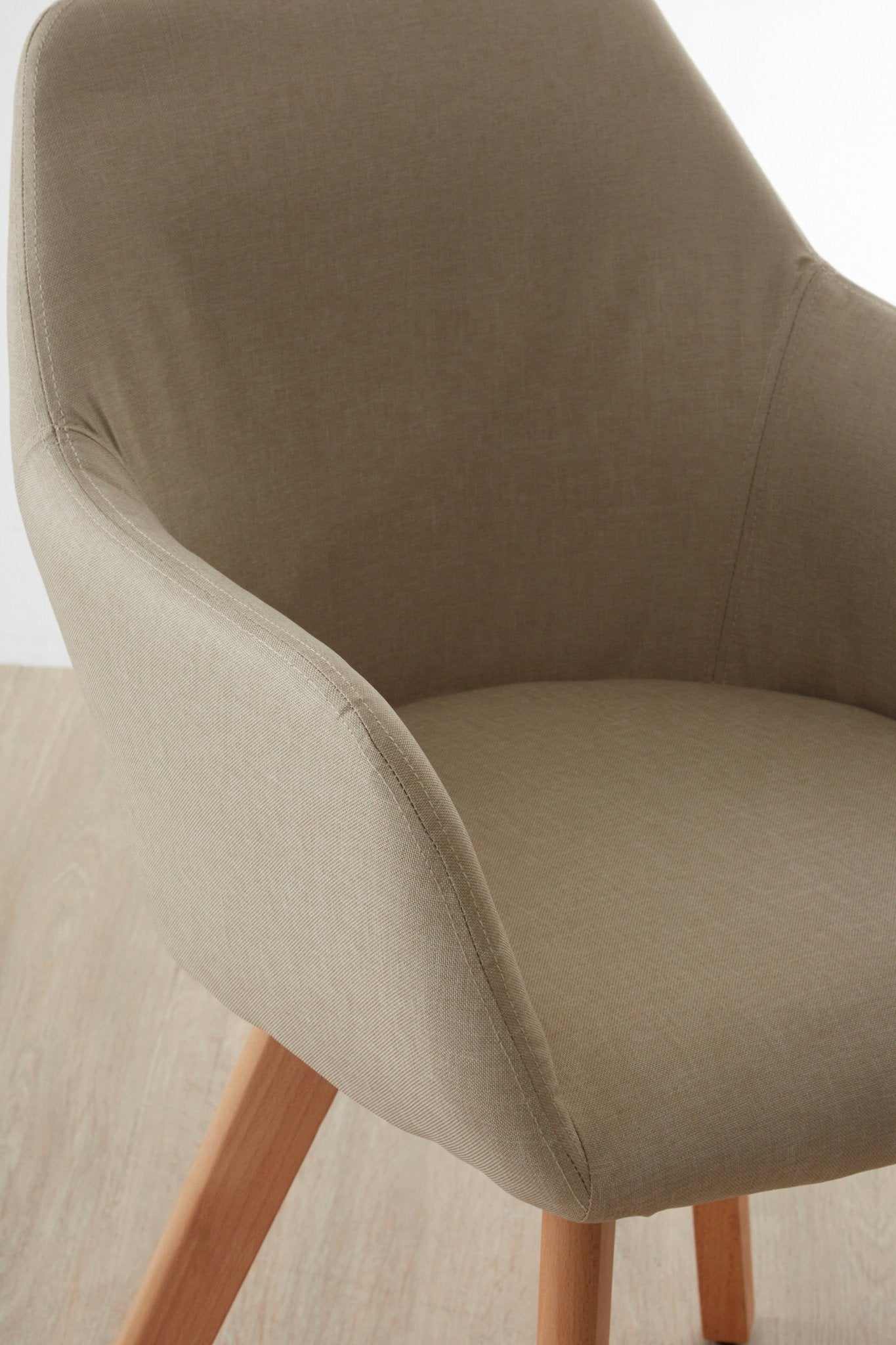 Pelle Stone Fabric Chair - Skandi London