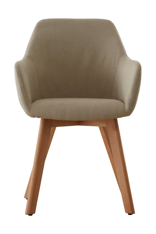 Pelle Stone Fabric Chair - Skandi London
