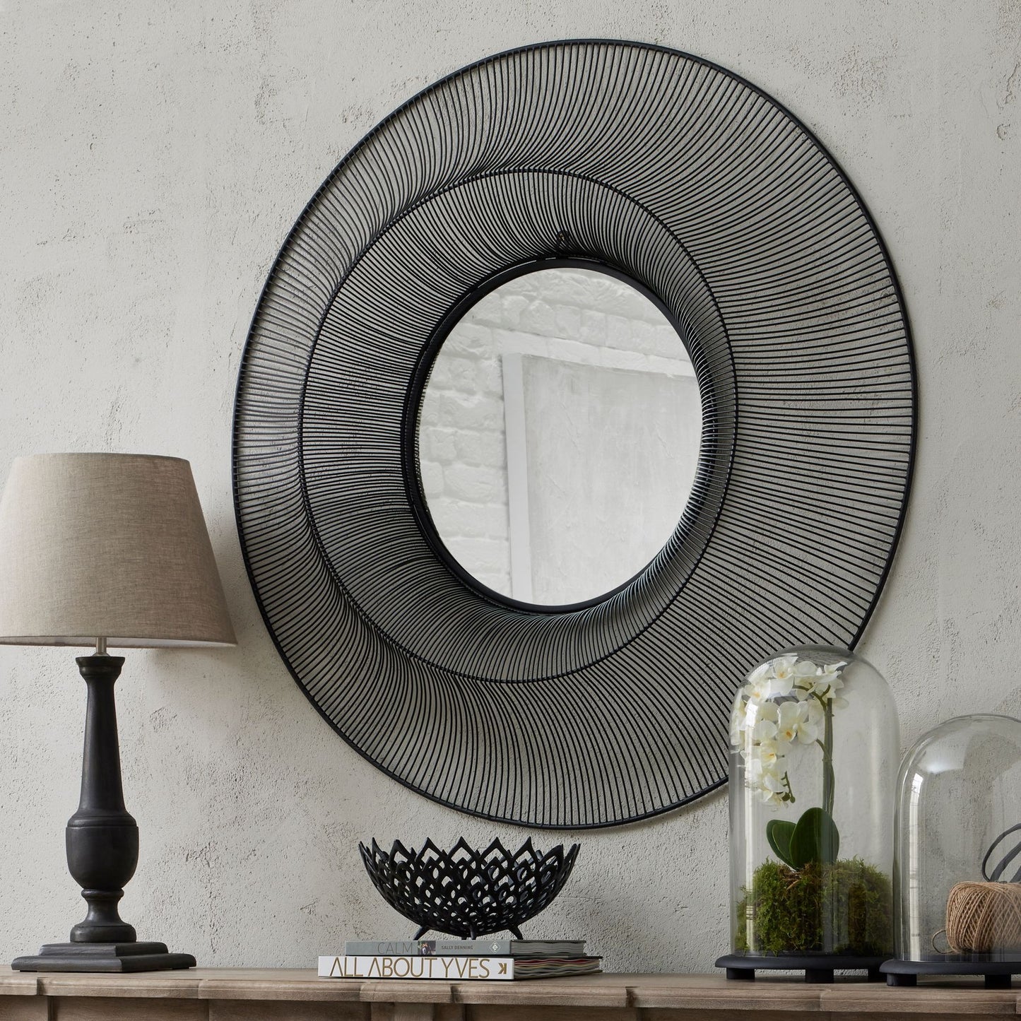 Hvaler Black Large Wire Mirror - Skandi London