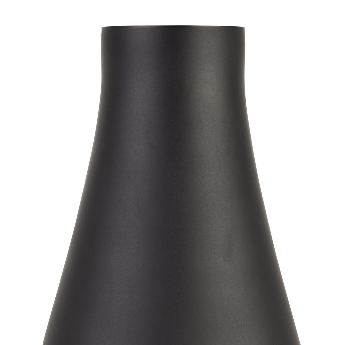 Skandi London Black Tapered Tall Glass Vase - Skandi London
