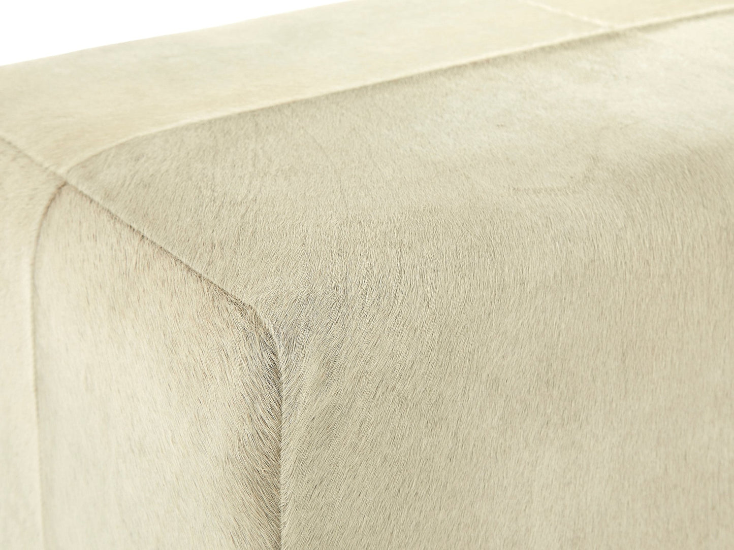 Haral Townhouse Natural Leather Bench With Wood Legs - Skandi London