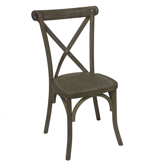 Skandi London Light Oak Cross Back Dining Chair - Skandi London