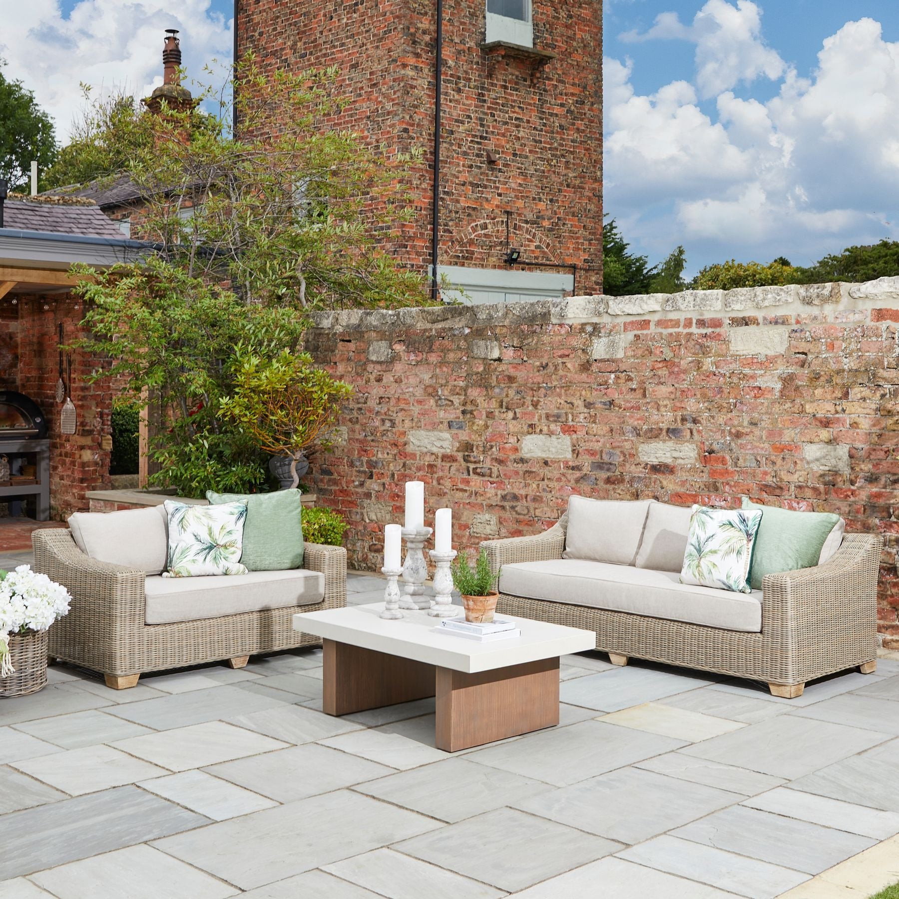 Capri Collection Outdoor Two Seater Sofa - Skandi London