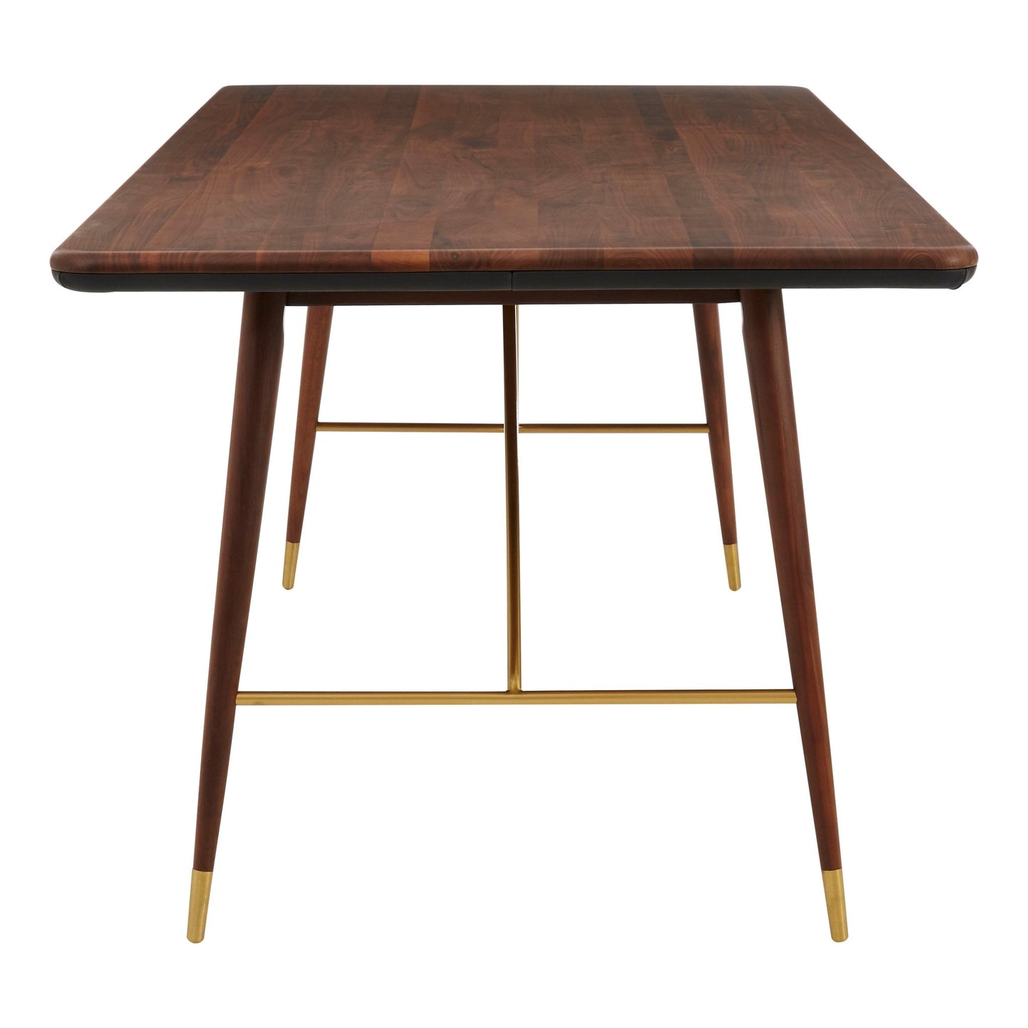 Harald Walnut Wood And Brass Finish Dining Table - Skandi London