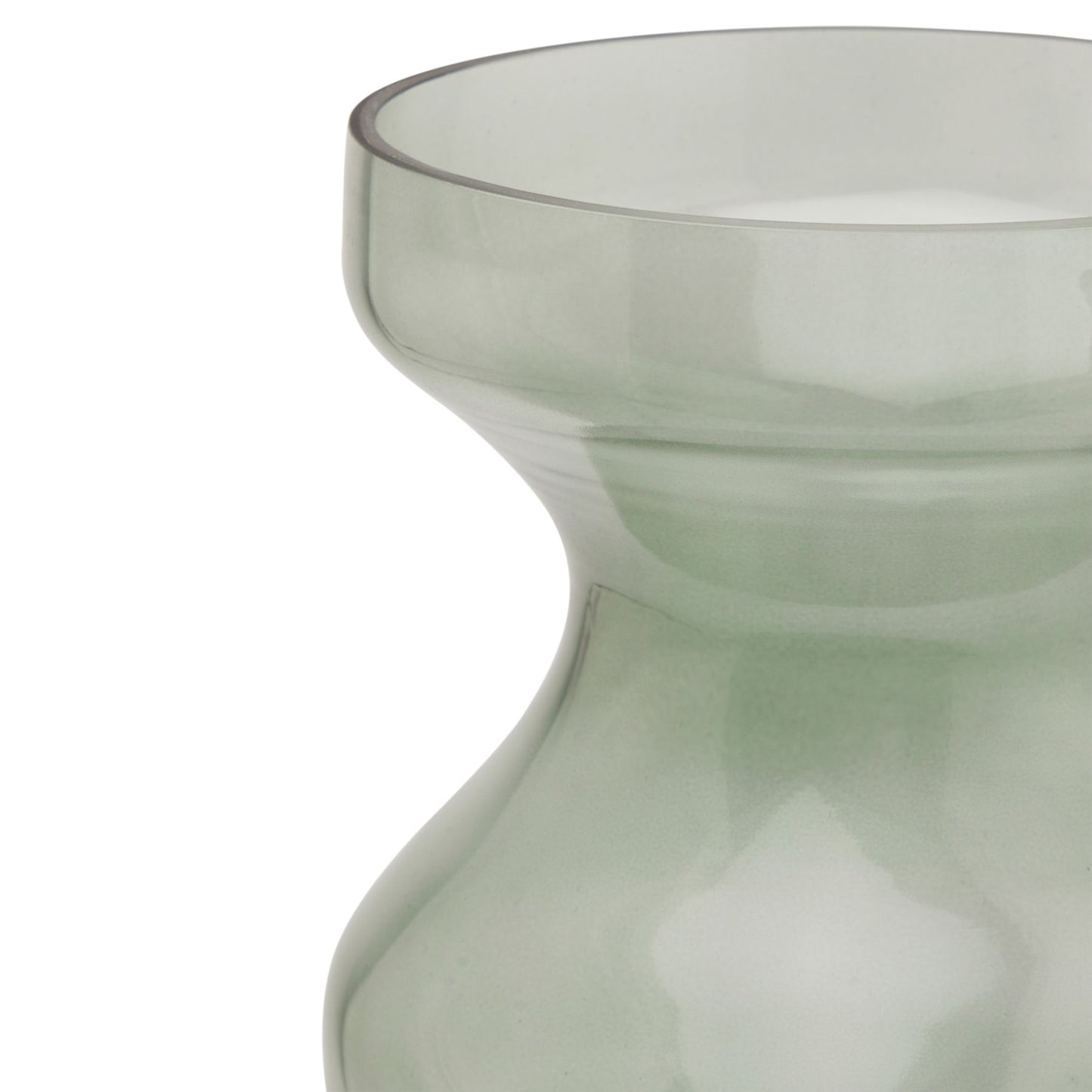 Skandi London Smoked Sage Glass Fluted Vase - Skandi London