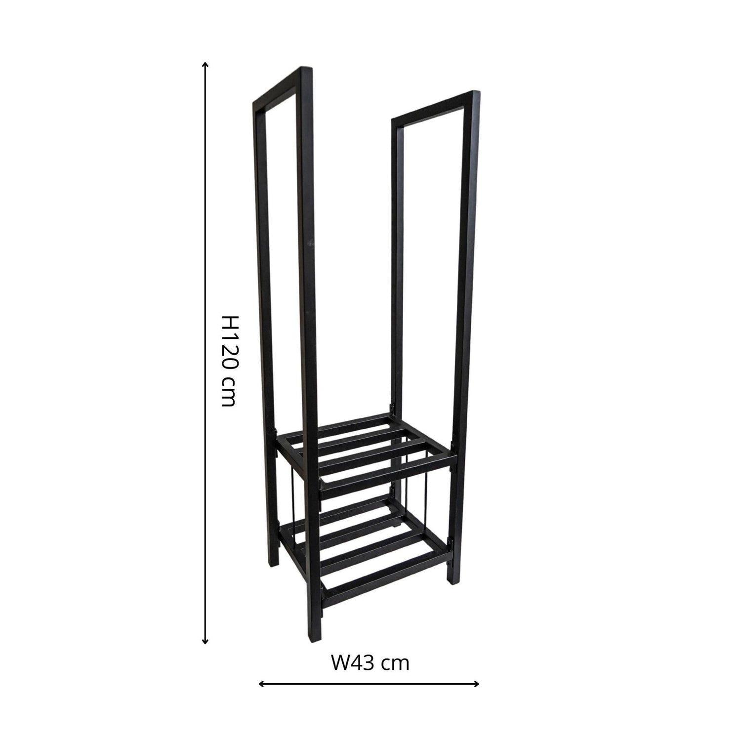 Hol Square Tall Shelved Log Storage - Skandi London