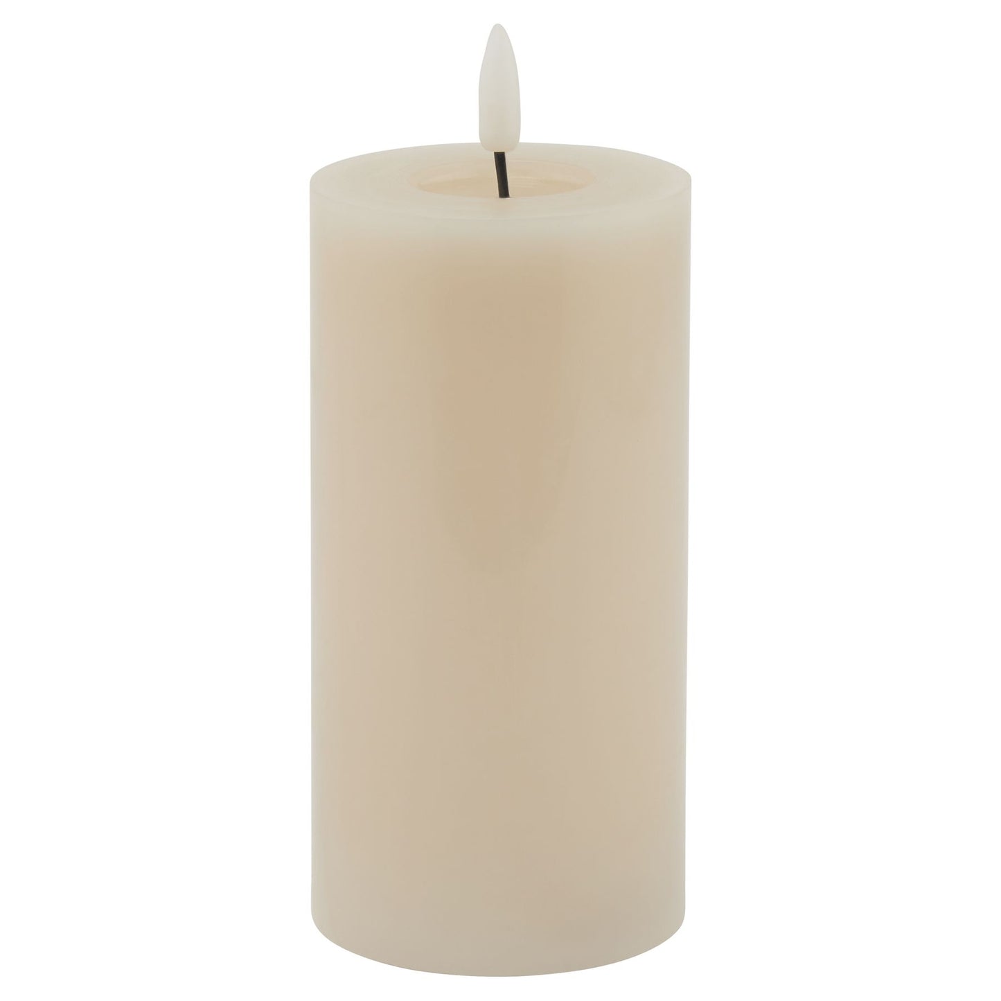 Luksus Collection Melt Effect 3x6 Taupe LED Wax Candle - Skandi London