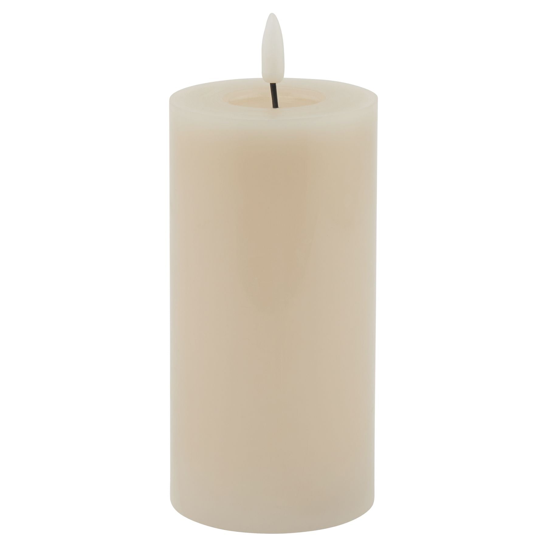 Luksus Collection Melt Effect 3x6 Taupe LED Wax Candle - Skandi London