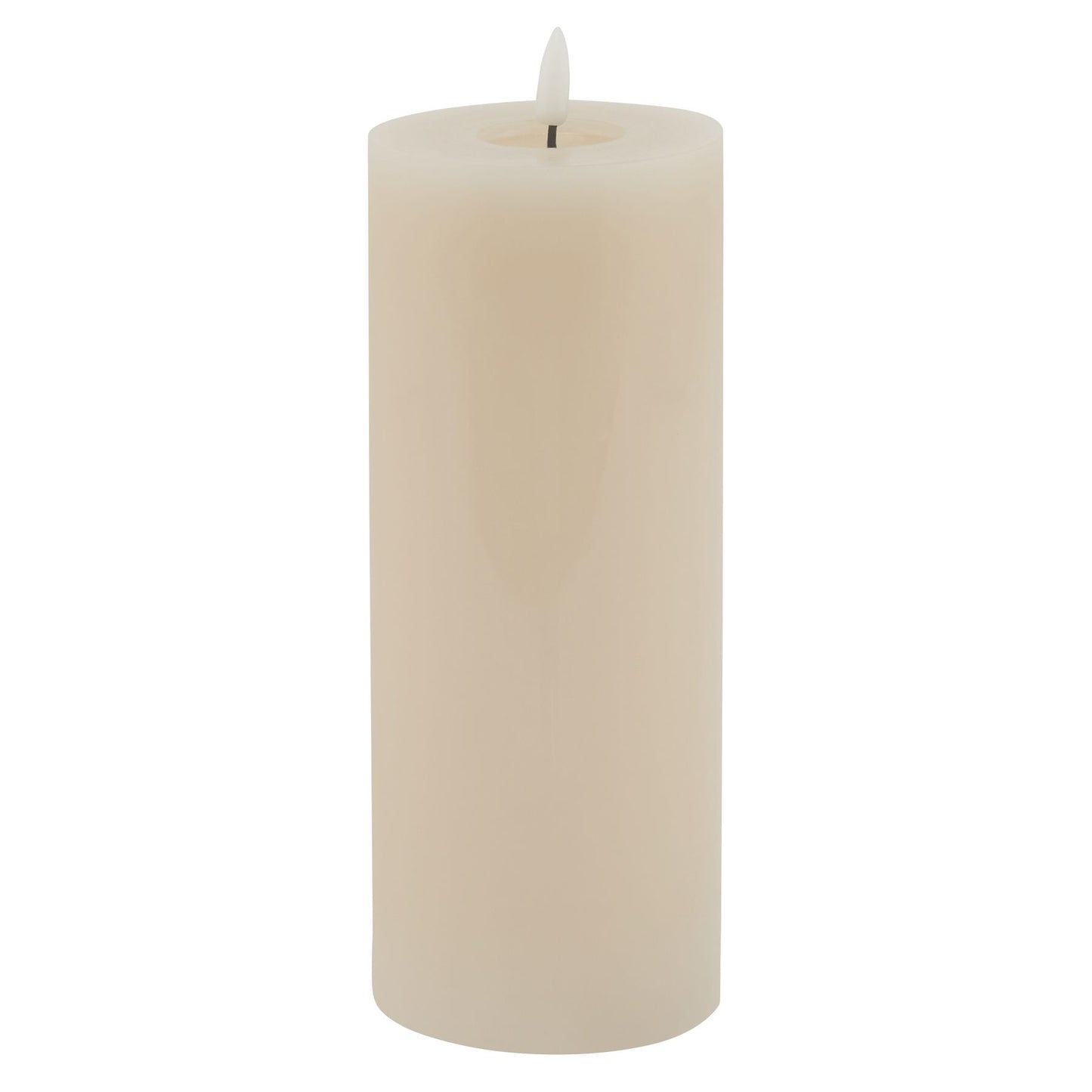 Luksus Collection Melt Effect 3.5x9 Taupe LED Wax Candle - Skandi London