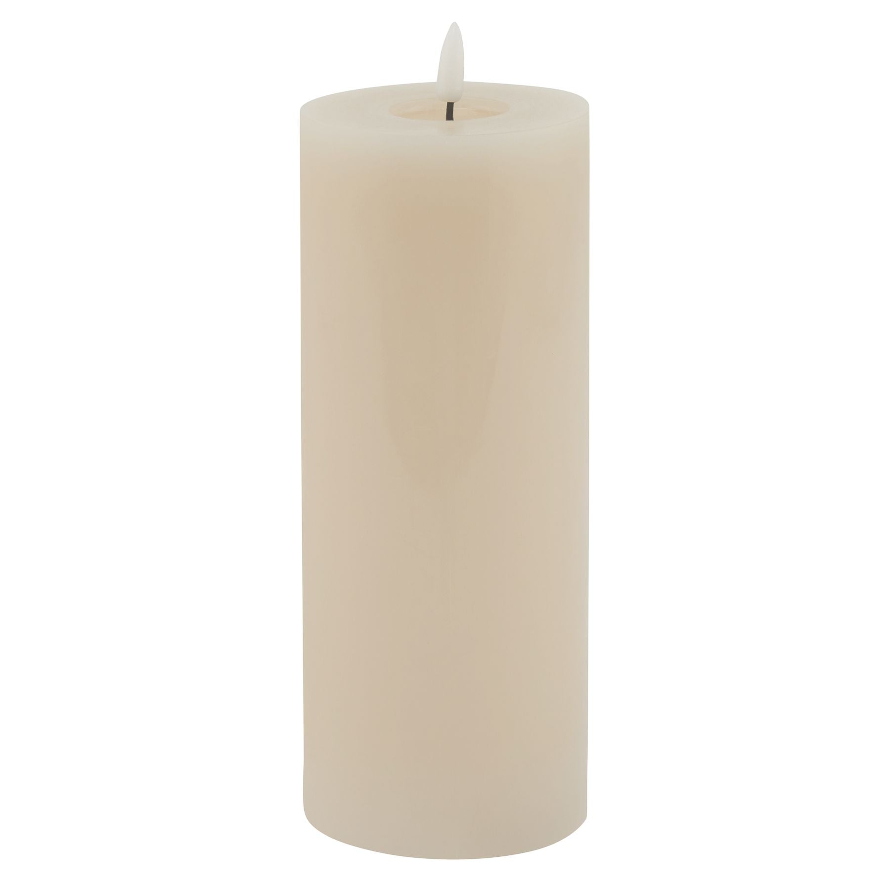 Luksus Collection Melt Effect 3.5x9 Taupe LED Wax Candle - Skandi London