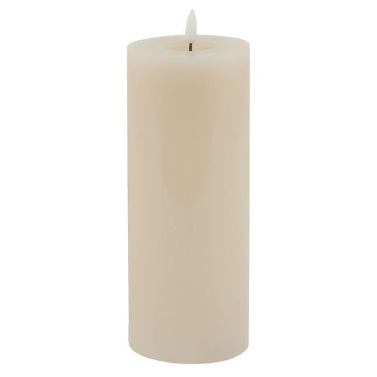 Luksus Collection Melt Effect 3.5x9 Taupe LED Wax Candle - Skandi London