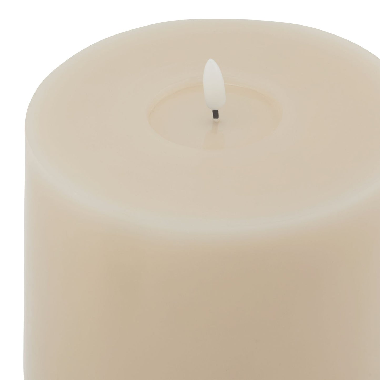 Luksus Collection Melt Effect 6x8 Taupe LED Wax Candle - Skandi London