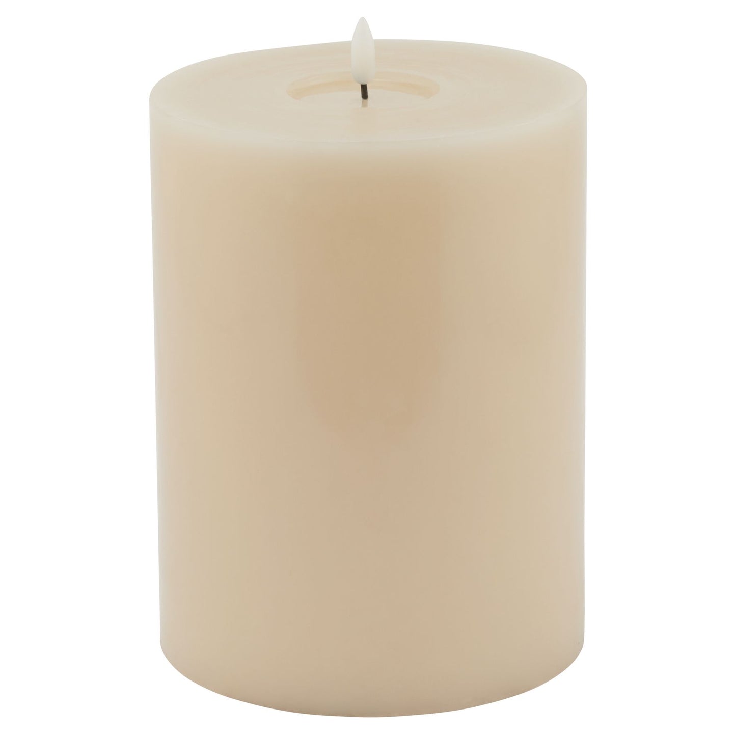 Luksus Collection Melt Effect 6x8 Taupe LED Wax Candle - Skandi London