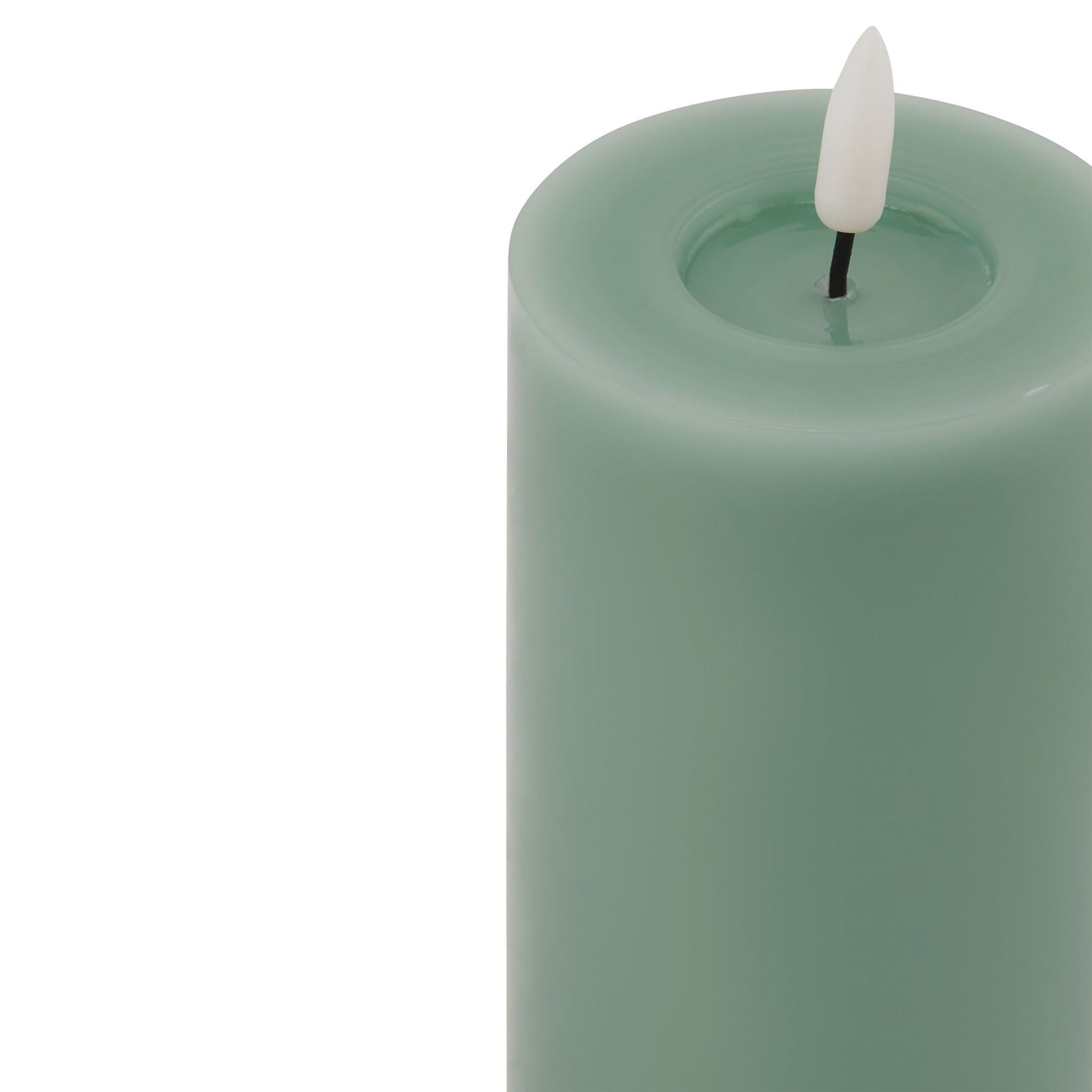 Luksus Collection Melt Effect 3x6 Sage LED Wax Candle - Skandi London
