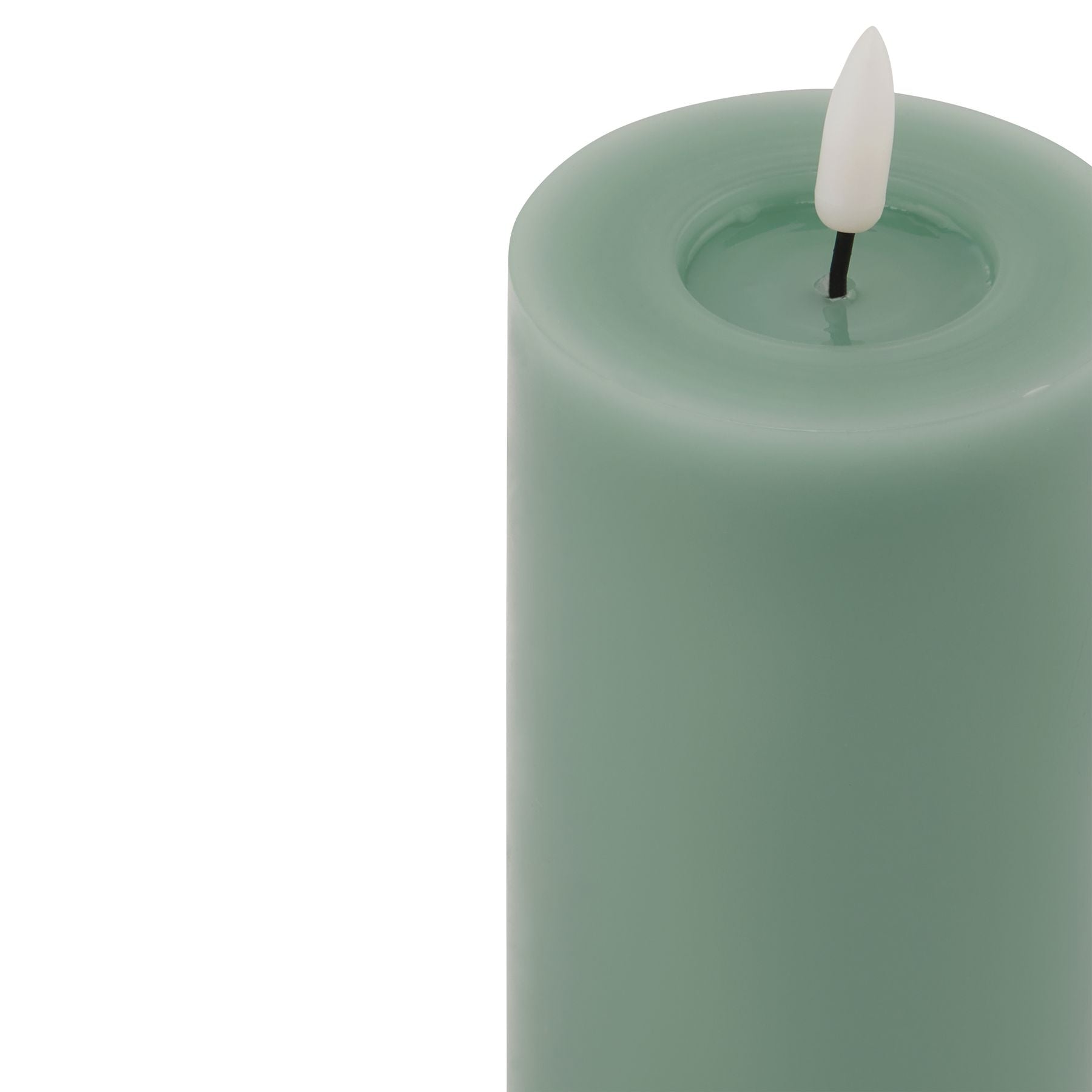 Luksus Collection Melt Effect 3x6 Sage LED Wax Candle - Skandi London