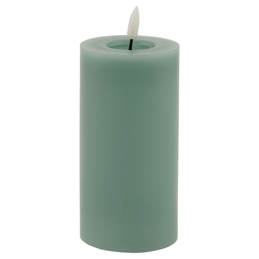 Luksus Collection Melt Effect 3x6 Sage LED Wax Candle - Skandi London