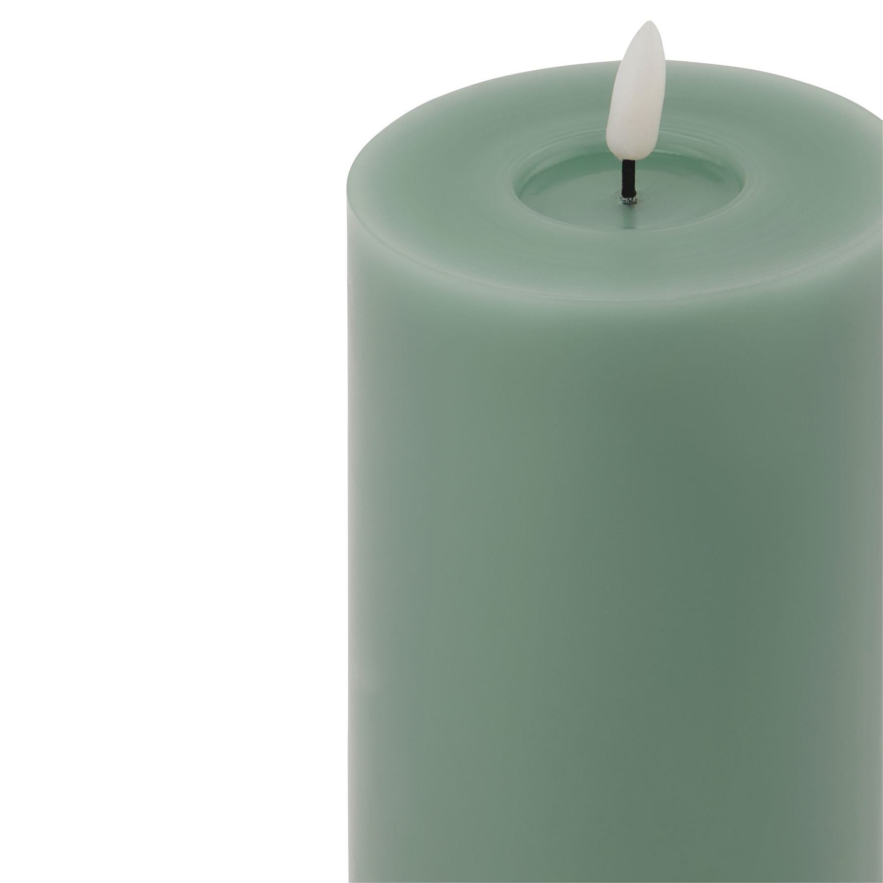 Luksus Collection Melt Effect 3.5x9 Sage LED Wax Candle - Skandi London