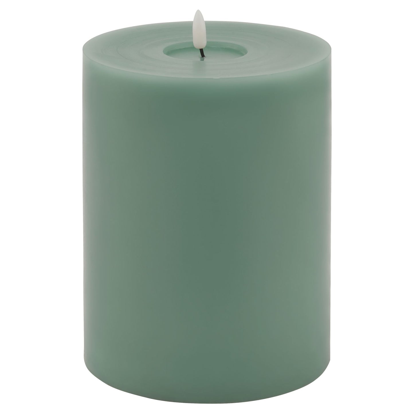 Luksus Collection Melt Effect 6x8 Sage LED Wax Candle - Skandi London