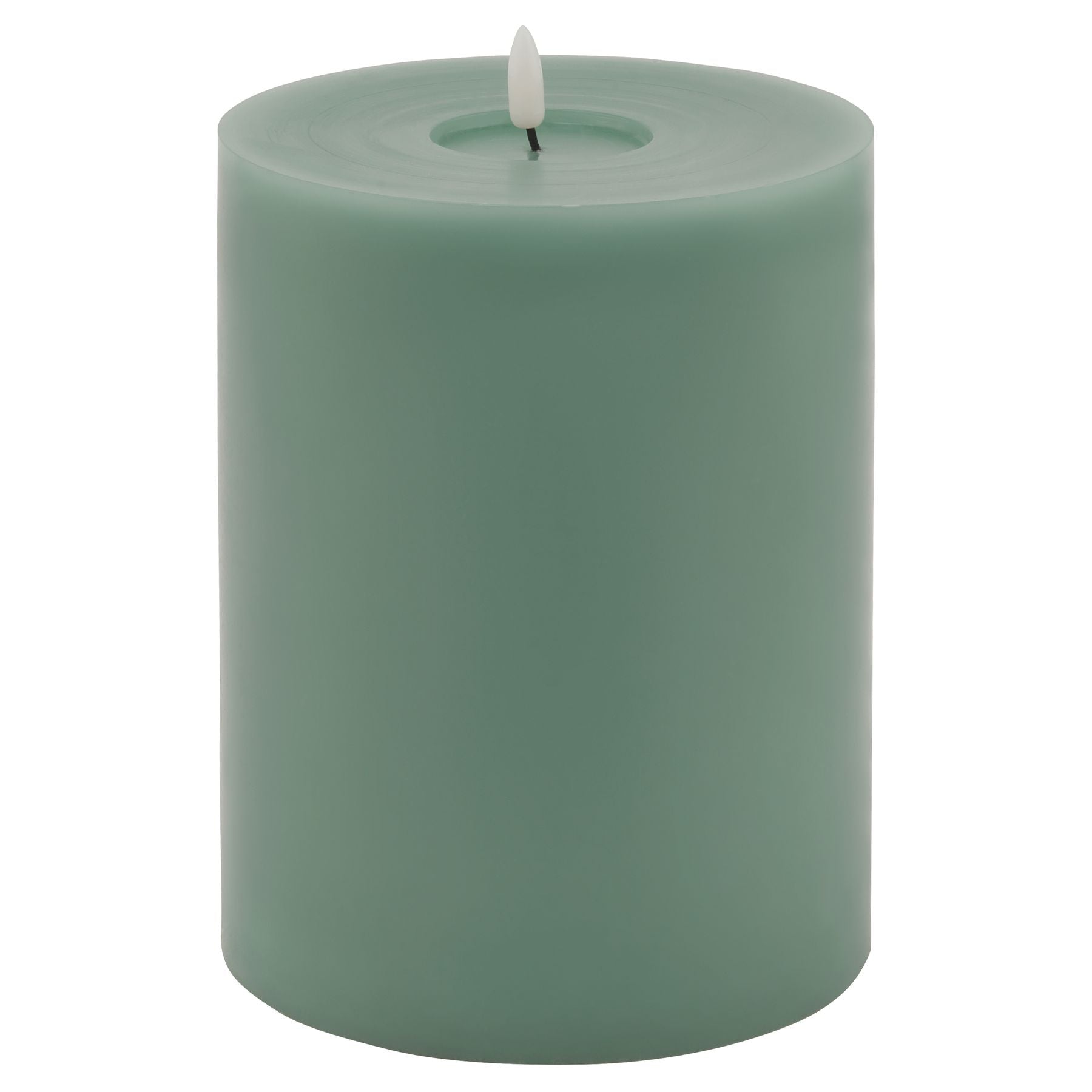 Luksus Collection Melt Effect 6x8 Sage LED Wax Candle - Skandi London