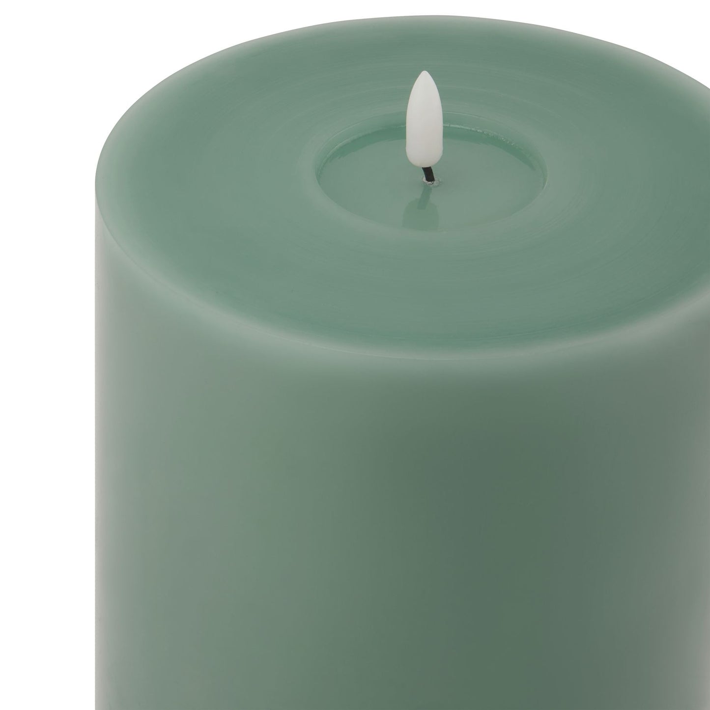 Luksus Collection Melt Effect 6x12 Sage LED Wax Candle - Skandi London