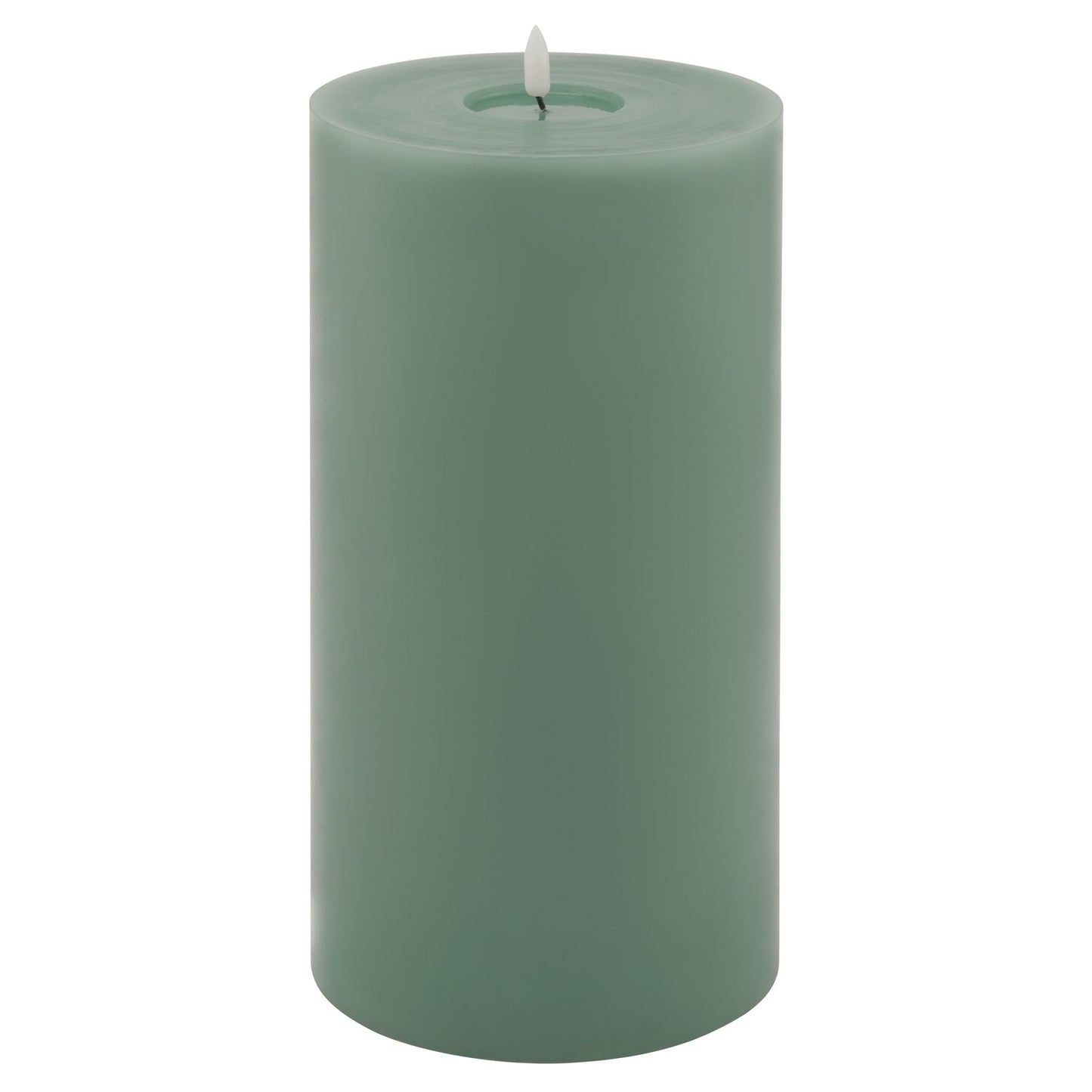 Luksus Collection Melt Effect 6x12 Sage LED Wax Candle - Skandi London