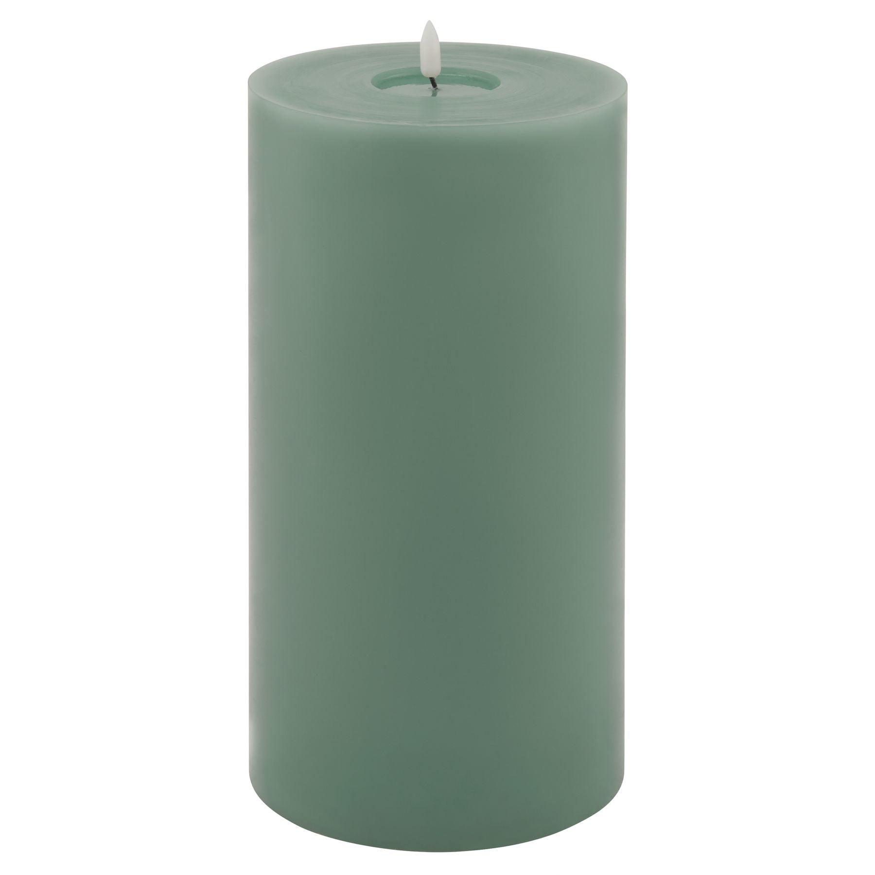 Luksus Collection Melt Effect 6x12 Sage LED Wax Candle - Skandi London