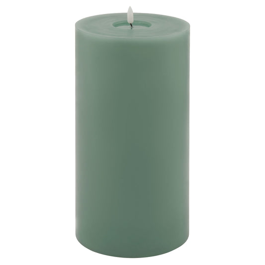 Luksus Collection Melt Effect 6x12 Sage LED Wax Candle - Skandi London