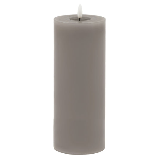 Luksus Collection Melt Effect 3.5x9 Grey LED Wax Candle - Skandi London