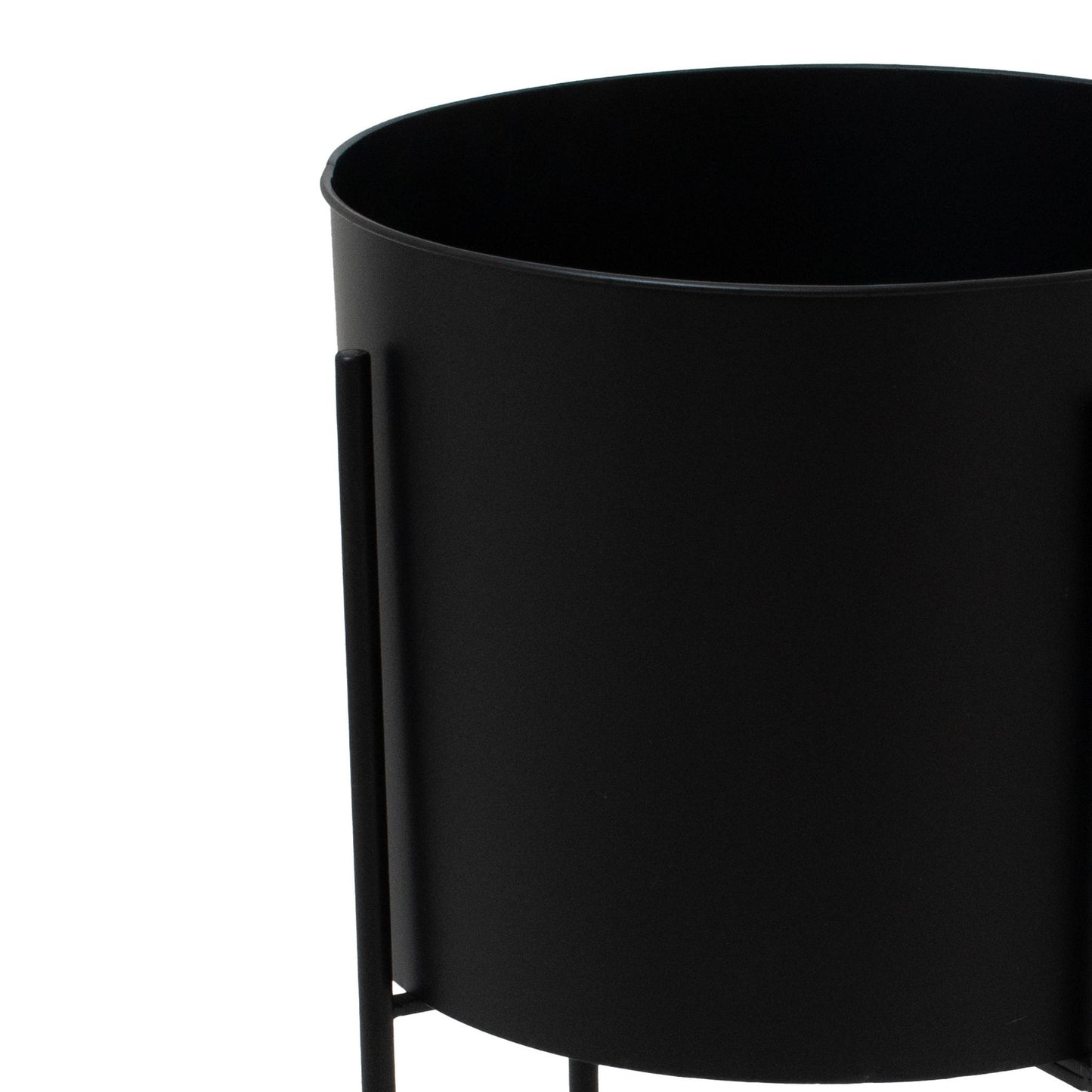 Skandi London Large Matt Black Planter On Frame - Skandi London