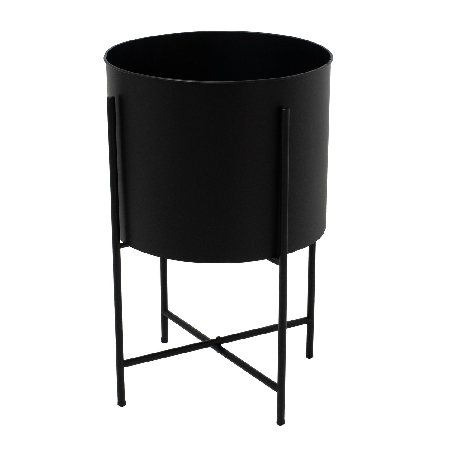 Skandi London Large Matt Black Planter On Frame - Skandi London