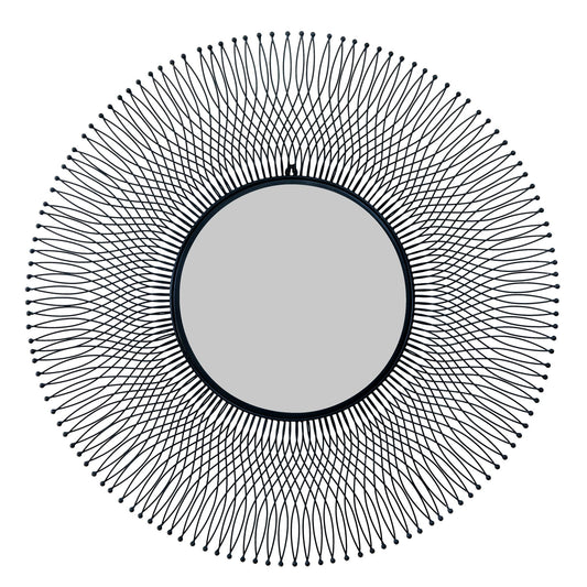 Laugar Black Large Wire Mirror - Skandi London