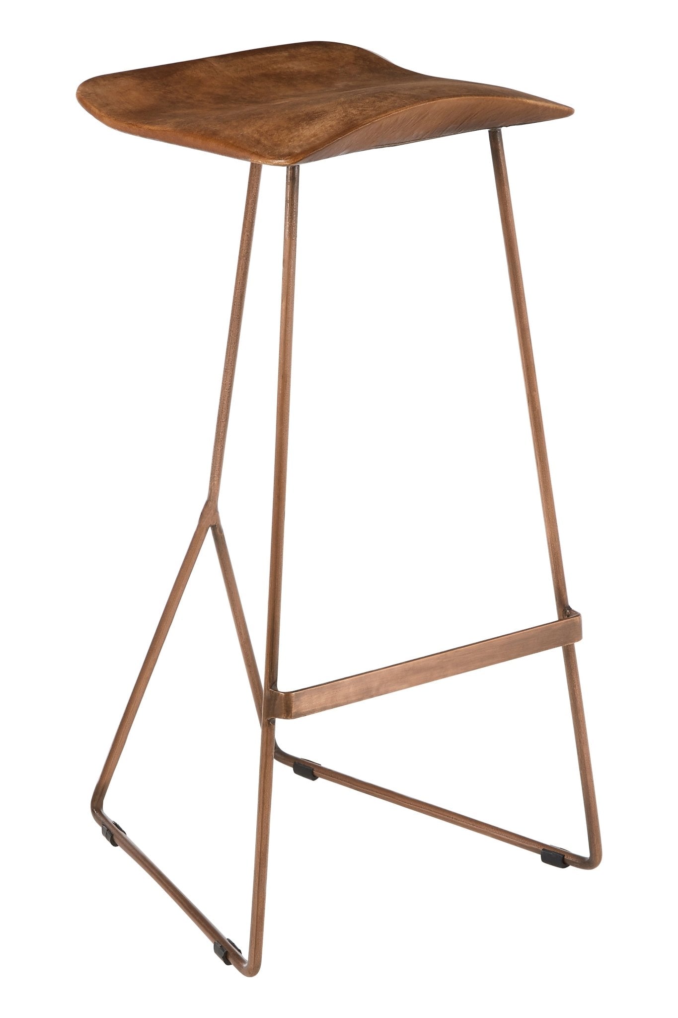 Kirby Leather Bar Stool - Skandi London