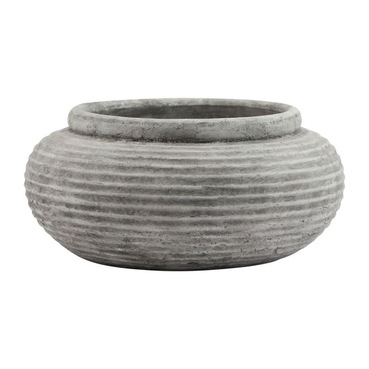 Maloy Round Ribbed Planter - Skandi London