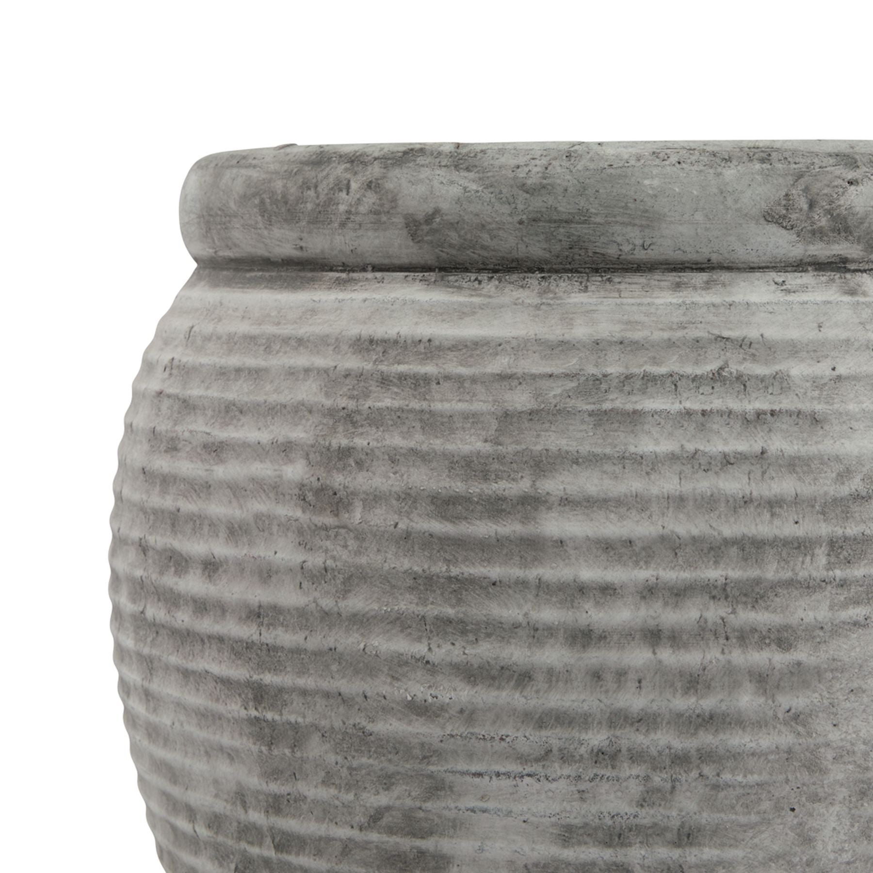 Maloy Rimmed Large Plant Pot - Skandi London