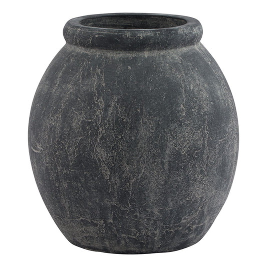 Malmo Grey Jar Shaped Planter - Skandi London