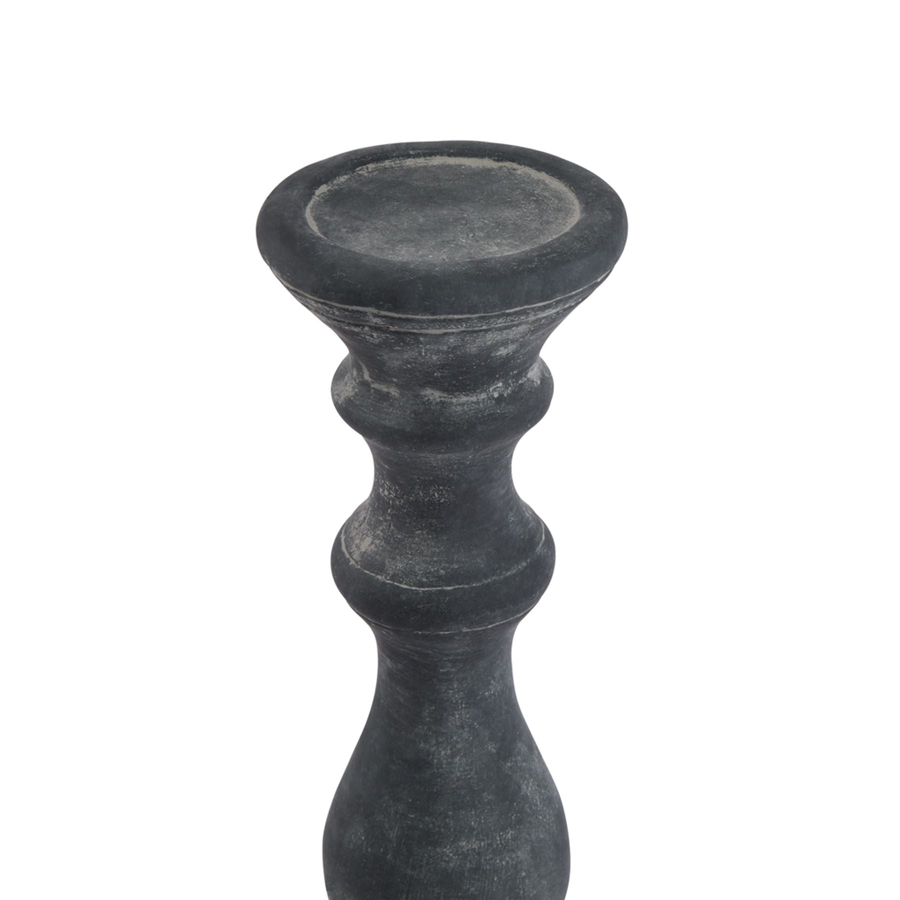 Malmo Large Grey Column Candle Holder - Skandi London