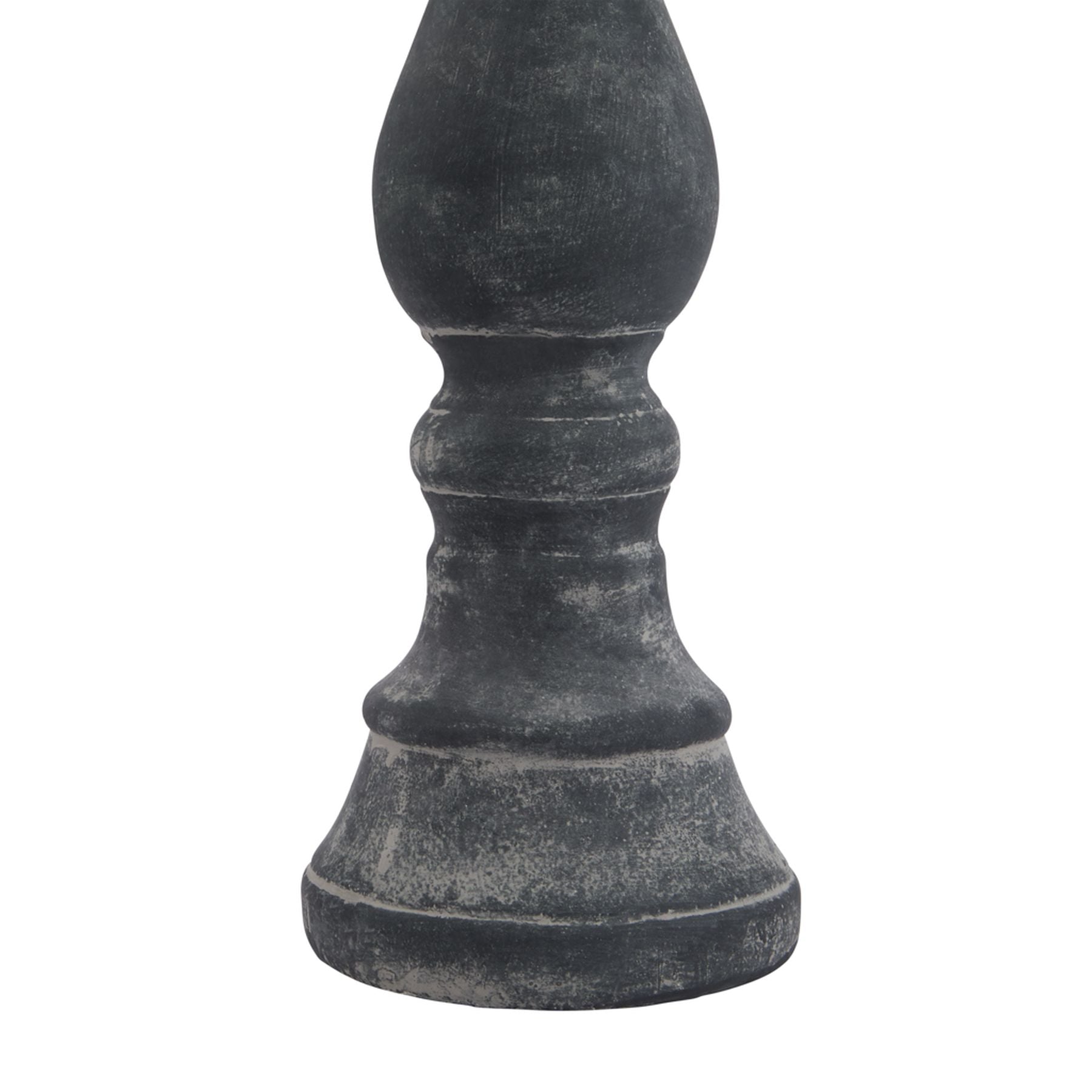 Malmo Large Grey Column Candle Holder - Skandi London