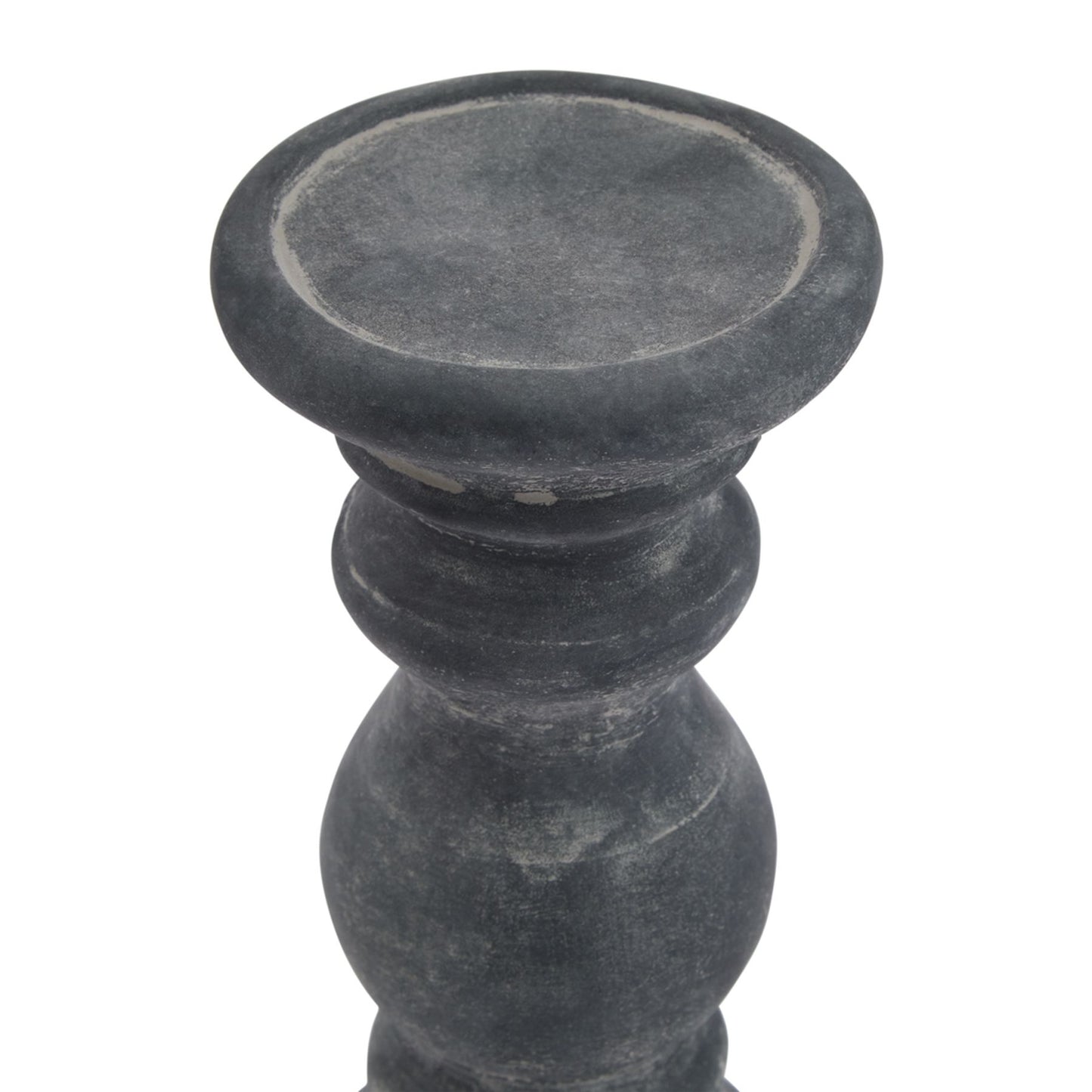 Malmo Small Grey Column Candle Holder - Skandi London