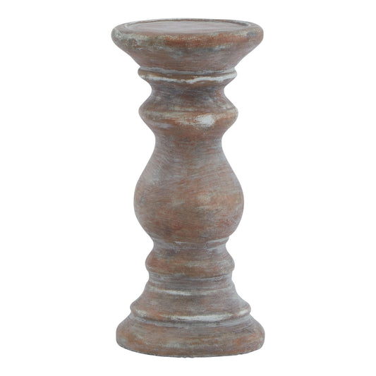 Lofoten Small Brown Column Candle Holder - Skandi London