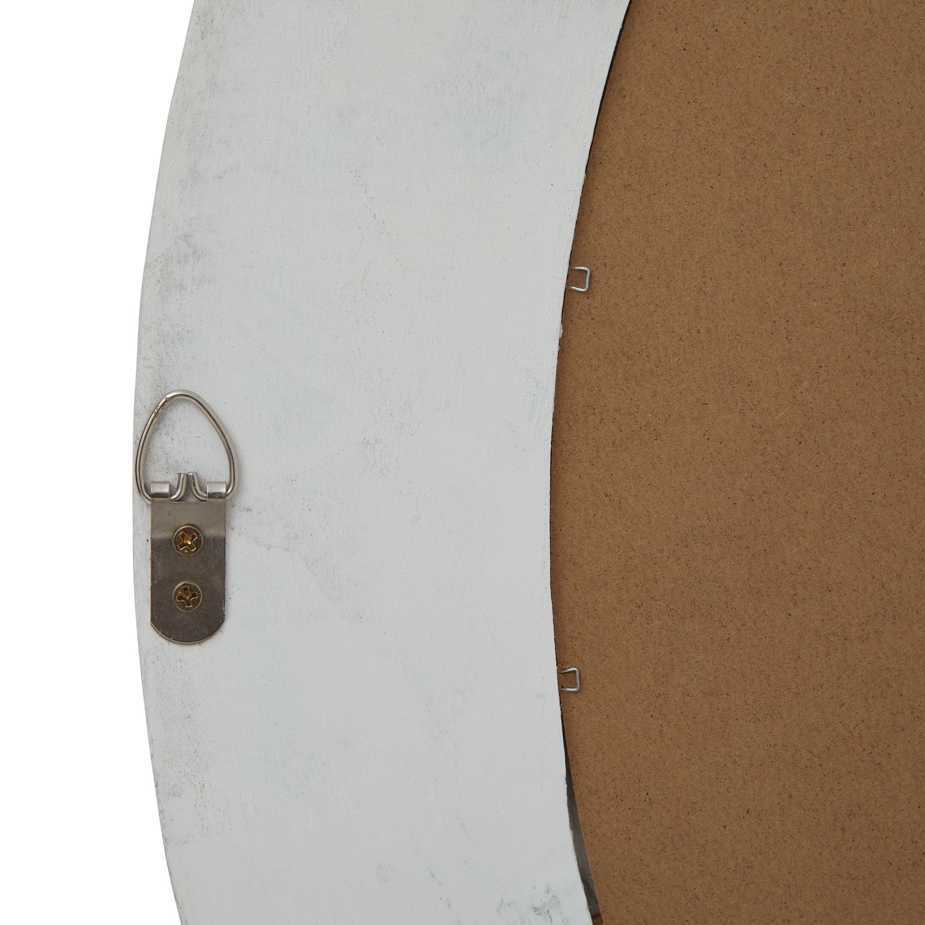 Skandi London Washed Wood Round Framed Mirror - Skandi London