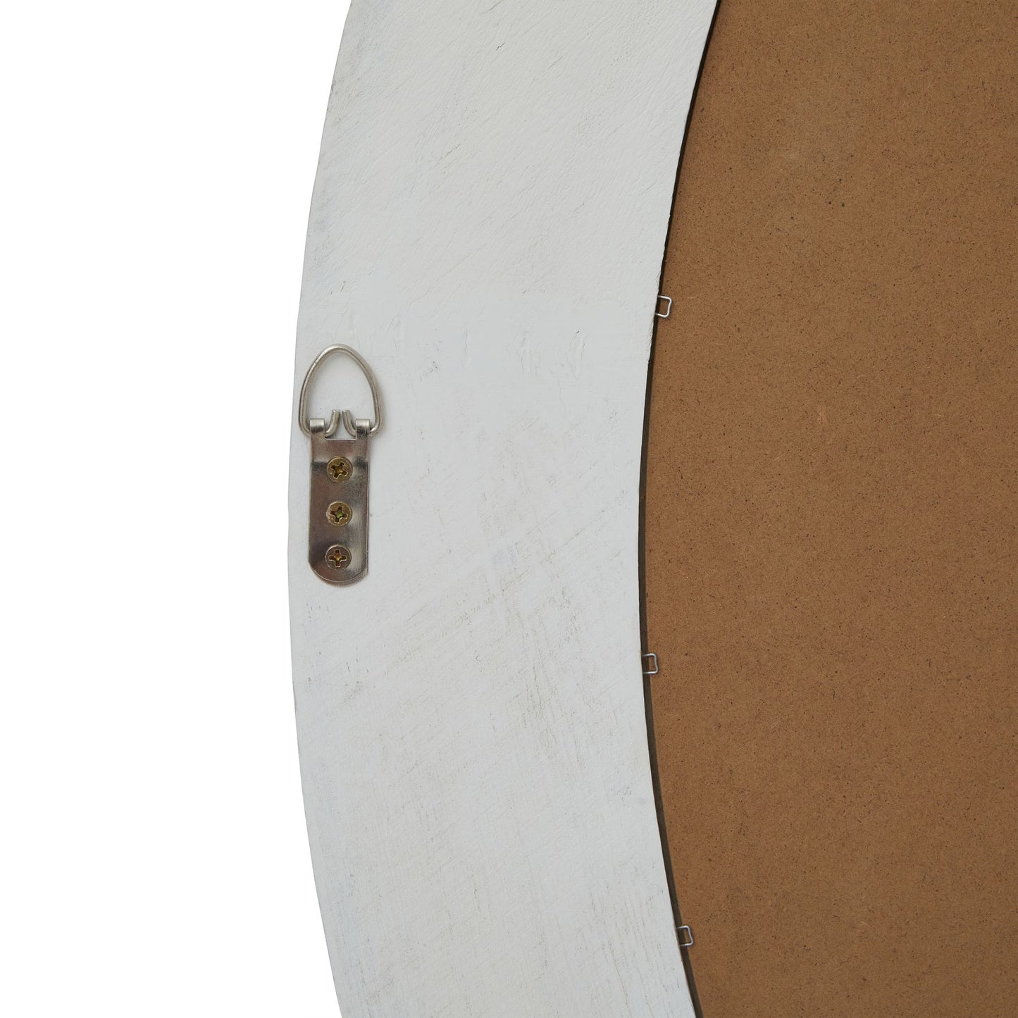 Skandi London Washed Wood Round Framed Large Mirror - Skandi London