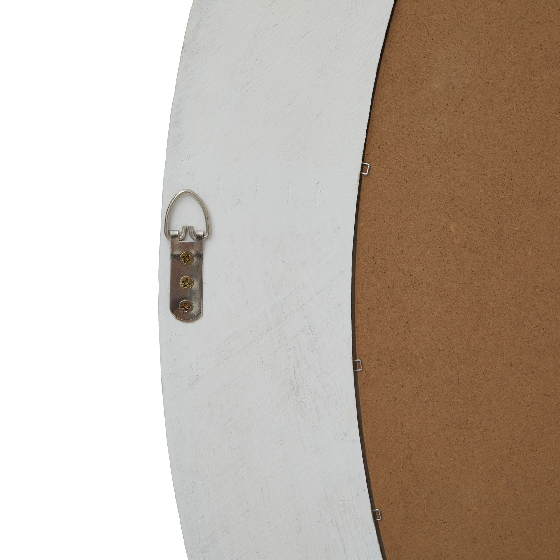 Skandi London Washed Wood Round Framed Large Mirror - Skandi London