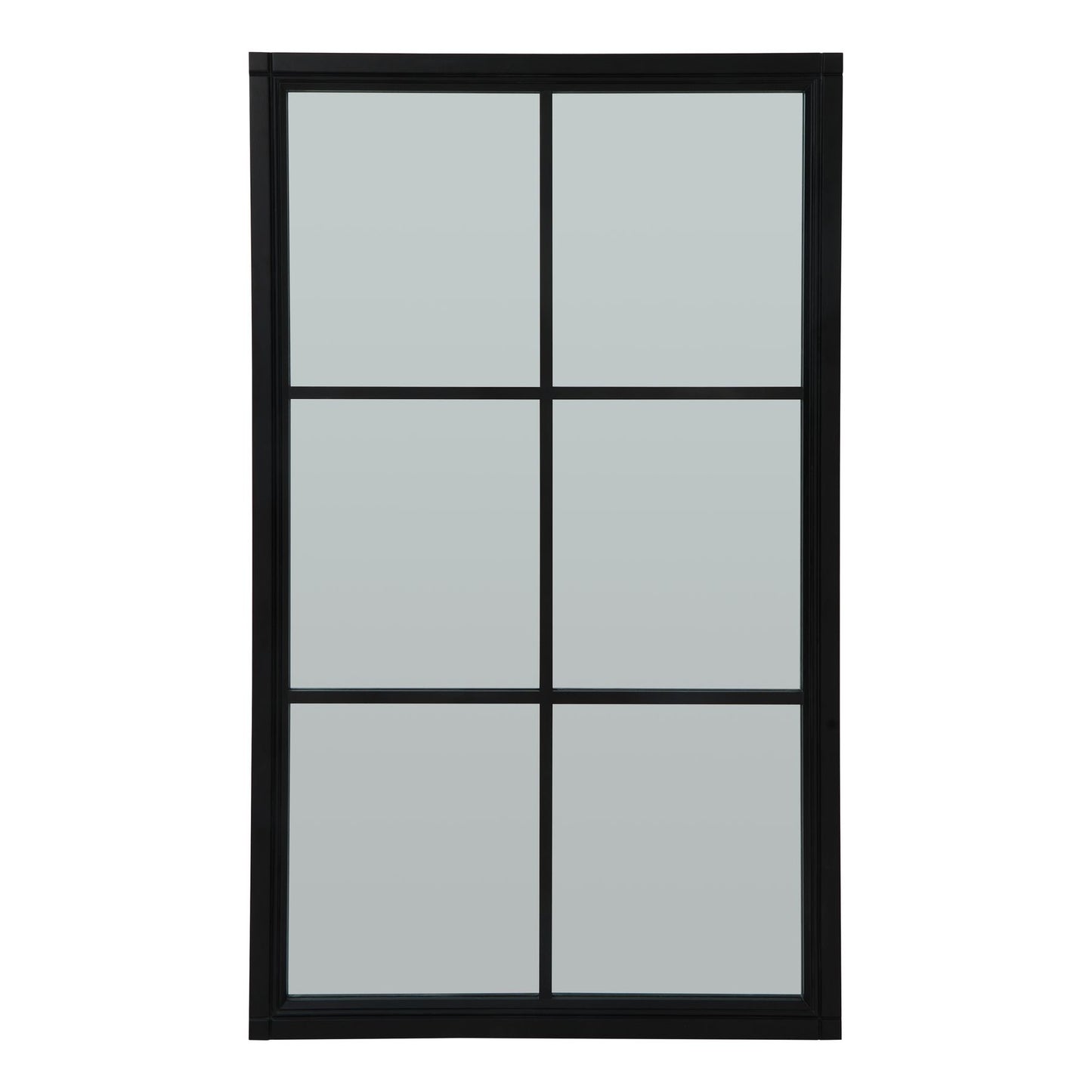 Skandi London Black Wood Large Window Mirror - Skandi London