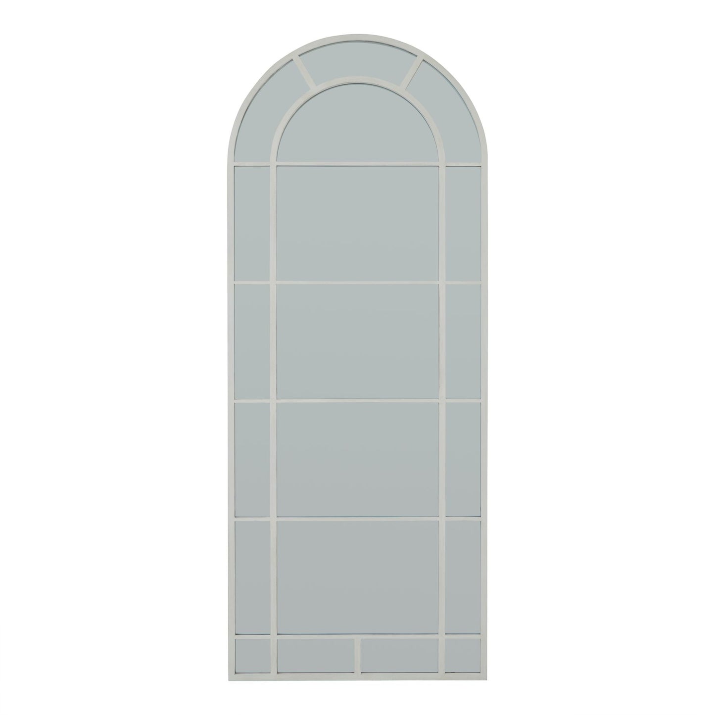 Skandi London White Large Arched Window Mirror - Skandi London